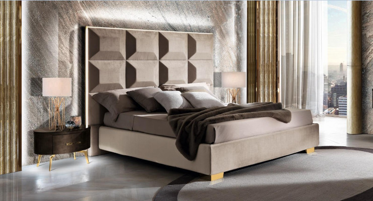 Ontwerp modern luxe slaapkamer nachtkastje bedden bed 3-delige slaapkamer set