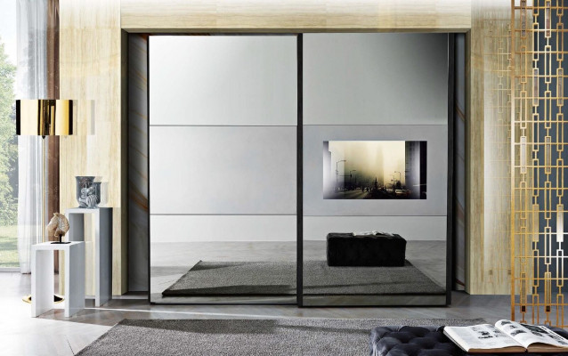 Kast kledingkast zweefdeurkasten Italiaanse meubels slaapkamer nieuw