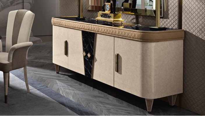 Laden dressoir Sideboard Beige sideboards Massief houten kast meubels laden