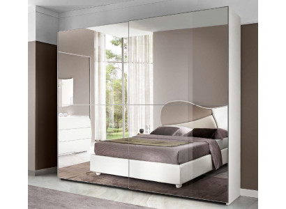 Spiegelkast Kledingkast Zweefdeurkasten Hout Ontwerp Modern Kast