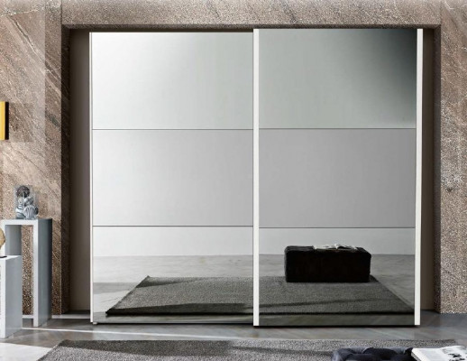 Spiegelkast Kledingkast Zweefdeurkasten Hout Ontwerp Modern Kast