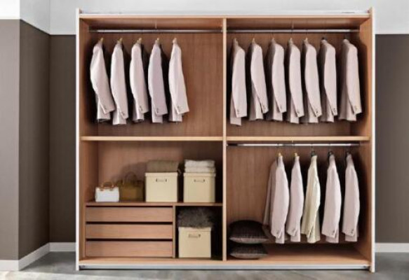 Kledingkast met zweefdeuren Slaapkamer kast Kasten Hout Design Modern