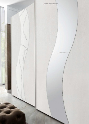 Kledingkast met zweefdeuren Slaapkamer kast Kasten Hout Design Modern