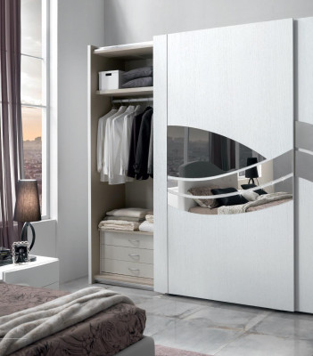 Kledingkast Houten kast Luxe zweefdeurdesign Hout Modern Meubels Massief hout