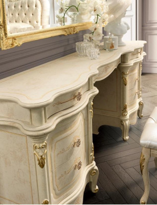 Vanity Mirror Console Design Furniture Luxury Lowboard Chest of Drawers Wood Set New