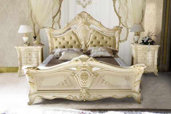 Chesterfield slaapkamer Barok meubels textiel klassiek bed luxe