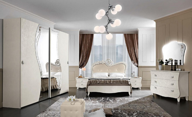 Bed Slaapkamer Ontwerp Bedden Houten Bedden Tweepersoonsbed Italiaanse Meubels Doppel