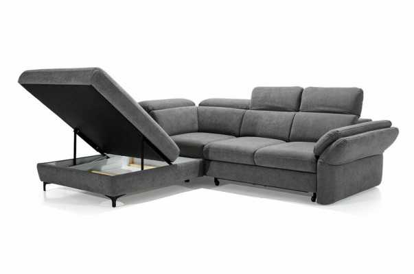 Super comfortabele slaapbank met luxueuze bekleding in moderne stijl.