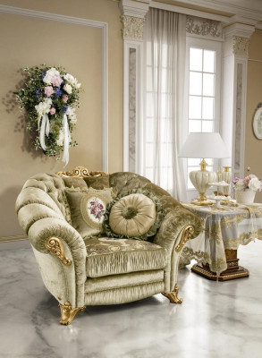 Luxe stoel bekleding cocktail relax lounge clubstoelen meubels ontwerpstuhl beige.