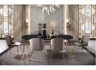 Eettafel Design Meubels Italië Luxe Eetkamertafel Eettafels Marmer Roestvrij Staal