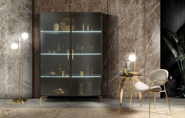 Vitrinekast Vitrinekasten Design Italiaanse meubels Woonkamerkast