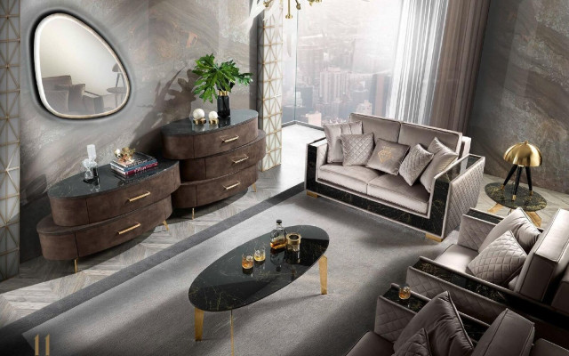 Fauteuil Bank Bekleding Zitplek Designer Textiel 1-Zits Banken Bekleding Modern Design