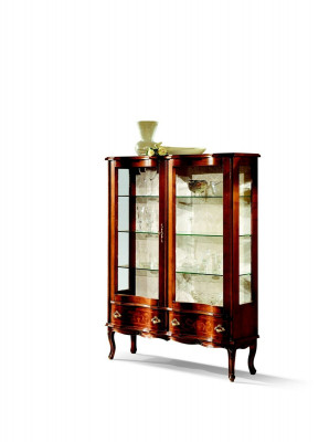 Dressoir Glazen kast Barok vitrine Houten vitrines Luxe glazen kasten Meubels Nieuw