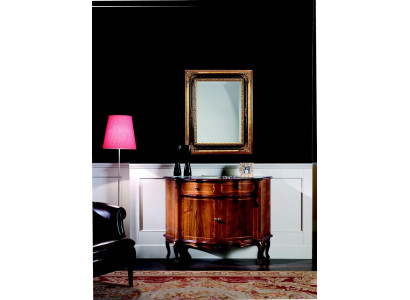 Italiaans meubel dressoir kast bruin design luxe hout stijl barok