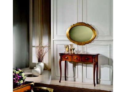 Meubelstijl barok console spiegel hout Italiaanse tafelgroep.