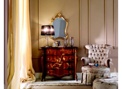 Italiaanse meubels ontwerpen dressoir kast Bruin luxueuze houten meubels Barok.