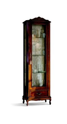 Ontwerper Italiaanse luxe chique houten meubels barokstijl kast vitrine woonkamer