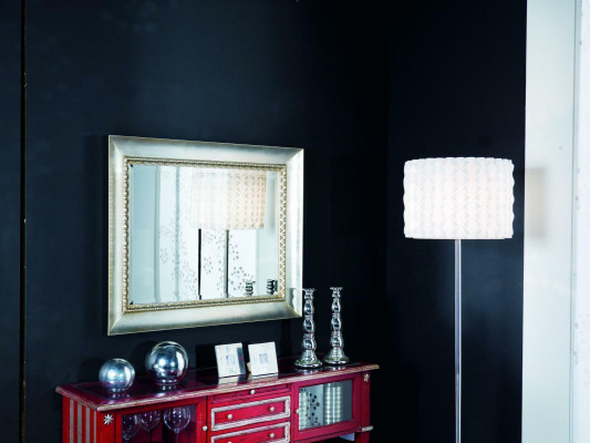 Klassieke wandspiegel met houten frame luxueuze spiegel zilveren hangend glas frame wand