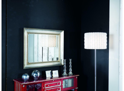 Klassieke wandspiegel met houten frame luxueuze spiegel zilveren hangend glas frame wand