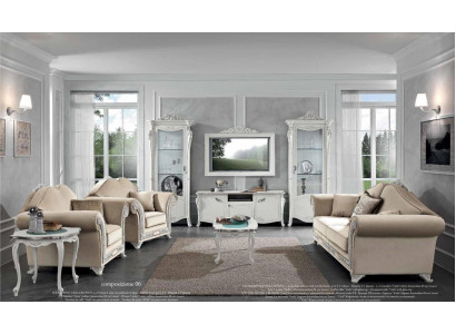 tv Kast Hout tv Vitrine Woonkamer Woonkamer Ontwerp Bizzotto Set 2-delig. Wit