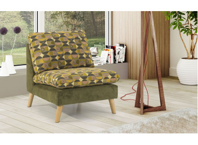 Ontwerp Relax Club Fauteuil Lounge Bank 1-Zits TV Stoel Bekleding Stof