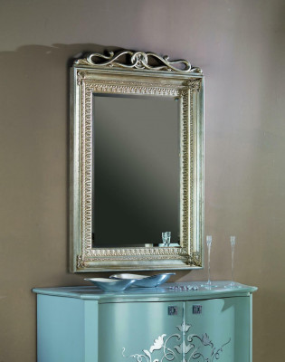 Klassieke wandspiegel houten frame spiegel meubels Nieuw 90x135 glazen frame wand.