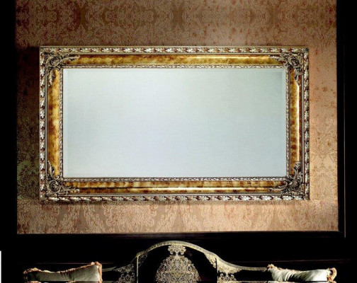 Klassieke ontwerper spiegel wandspiegel barok rococo 101x171cm houten frame nieuw