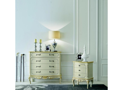 Ontwerp meubels in barokstijl, houten dressoir, Italiaanse meubels, luxueus dressoir.