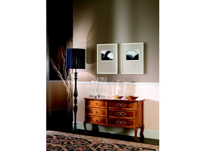 Italiaanse houten commode in barokstijl, dressoir, klassieke meubels, nieuw.