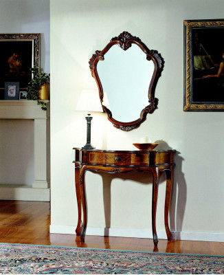 Meubelstijl barok console spiegel hout Italiaanse tafels consoles 2-delig.
