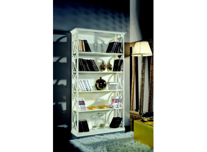 Ontwerp Luxe Boekenplanken Witte Klassieke Stijl Kast Hout Italiaans
