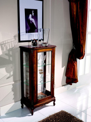 Ontwerp meubels Italiaanse bruine vitrine hout luxe kasten klassieke dressoir
