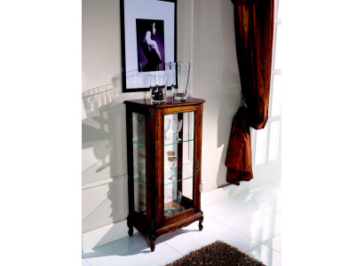 Ontwerp meubels Italiaanse bruine vitrine hout luxe kasten klassieke dressoir