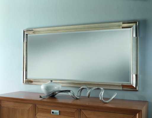 Ontwerperspiegel Dressoir Barokspiegel Woonkamerrek Luxe spiegel Zilver