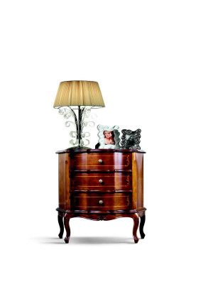 Italiaans meubelontwerp dressoir kast bruin luxe houten meubelstijl barok.