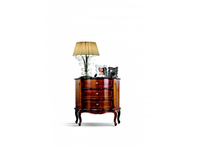 Italiaans meubelontwerp dressoir kast bruin luxe houten meubelstijl barok.