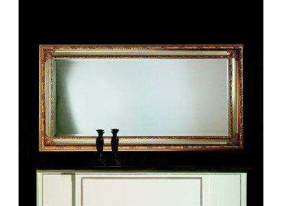 Klassieke wandspiegel houten frame spiegel meubilair 94x184 glazen frame wandmeubel