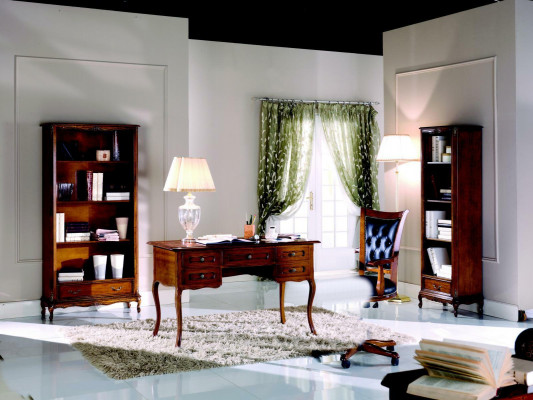 Italiaans klassiek houten meubels Luxe bureau kantoormeubilair stijl