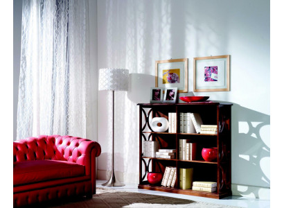 Ontwerper luxe kasten boekenplank bruin klassiek hout Italiaans