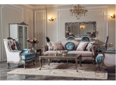 Bankstel Bank Luxe Banken Fauteuils 3+1+1 Zitsbank Salontafel Set 4-delig