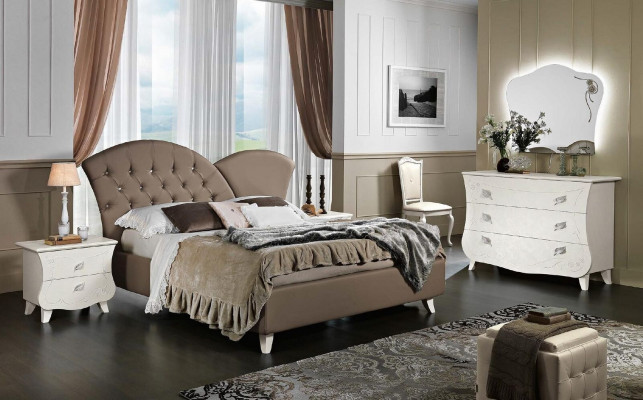 Meubeldesign Bedden Meubels Italië Bed Tweepersoonsbed Natuurhout Slaapkamer Hout