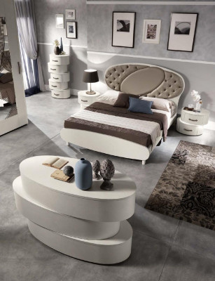 Chesterfield tweepersoonsbed bed bedframes bedden gestoffeerd bed luxe meubels Italië