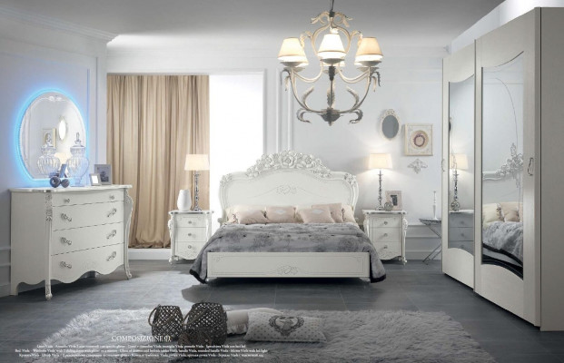 Bed Slaapkamer Bedden Tweepersoonsbed Hout Luxe Meubels Ontwerp Klassiek Hotel