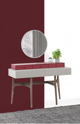 Console make-up tafel console spiegel tafel slaapkamer set 2-delig
