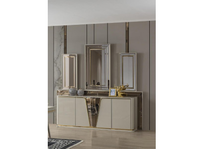Sideboard ladekast woonkamer hout modern beige luxe kasten design