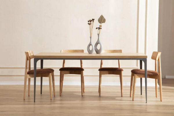 Eettafel Bruin Tafel Luxe Eetkamer Stijl Klassiek Modern Meubels Nieuw
