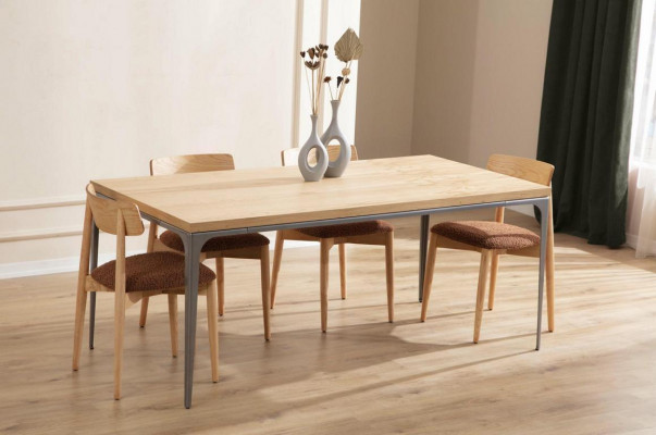Eettafel Bruin Tafel Luxe Eetkamer Stijl Klassiek Modern Meubels Nieuw