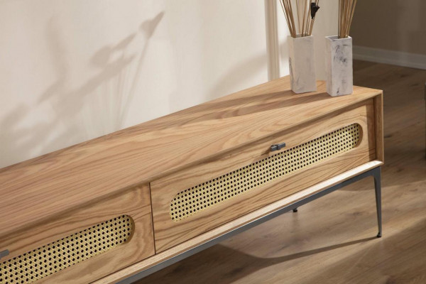 Lowboard rtv muurkasten woonkamer houten meubels wandplank set van 4 delen.
