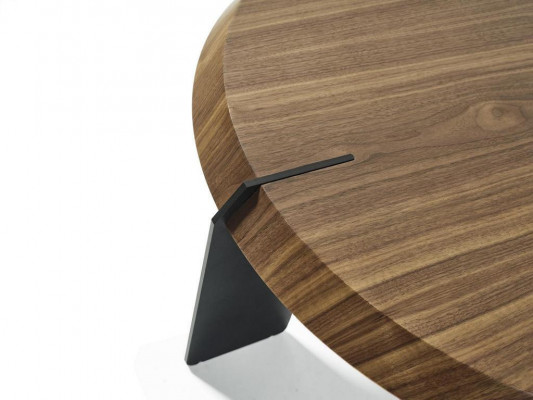 Salontafel bijzettafel ontwerptafel rond bruine woonkamertafel nieuw