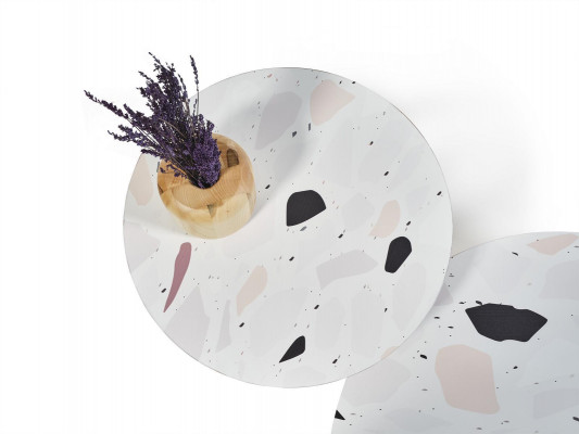 Salontafels bijzettafels Design woonkamer 3-delig. Italiaanse stijl.